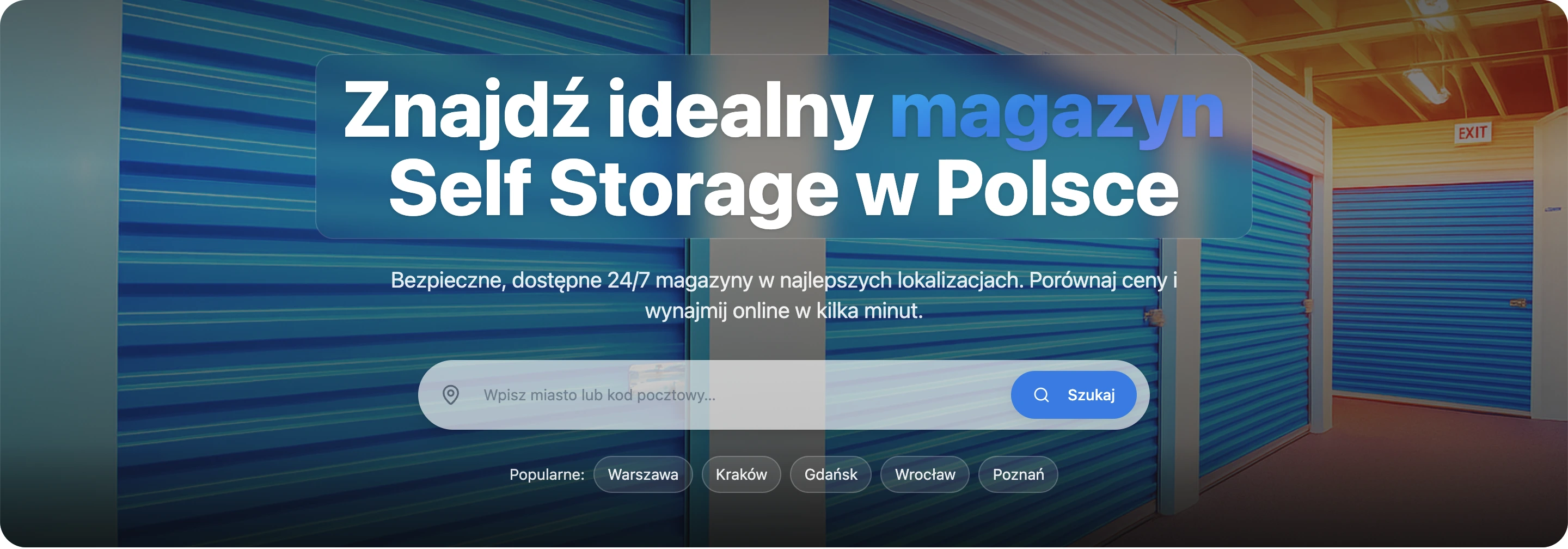 Rentya - Find the perfect Self Storage in Poland
